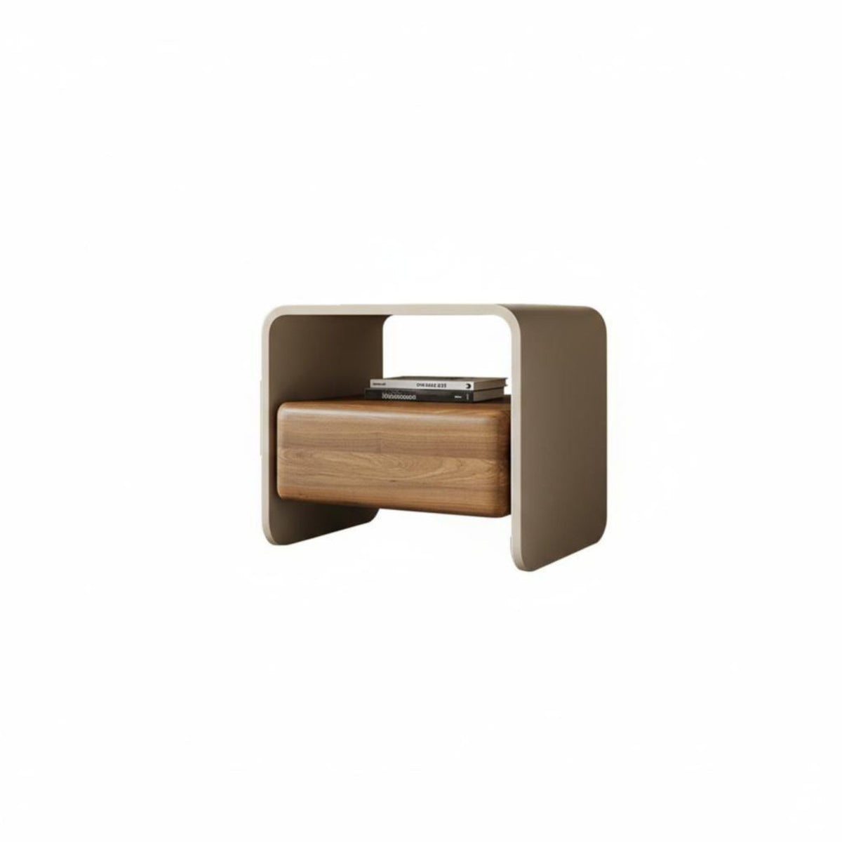 Single-Drawer Bedside Table Minimalist Design Nightstand Luxury Feel for Adults