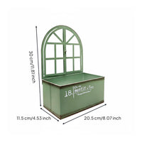 Arched Window Planter Stable Base Vintage Iron Planter Rust-Resistant