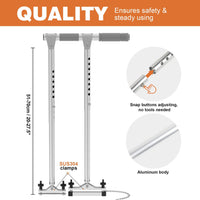 Portable Hand Control Device for Disabled Drivers, Stainless Steel