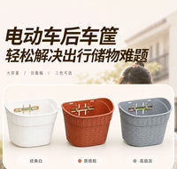 休闲电动三轮车专用后置车筐稳固耐用大容量收纳车筐通用改装配件