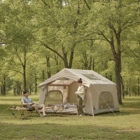 Easy Setup Inflatable Tent Spacious Air Tent Automatic Shelter Ventilated for Backyard