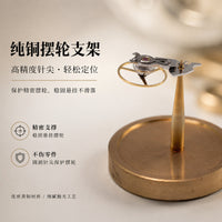 修表工具纯铜摆轮支架 加厚材质不易变形 稳固夹持摆轮不伤零件