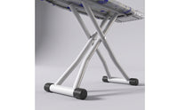 Padded Standing Ironing Board Space-Saving Ironing Board with Tray Compact Stable for Laundry Room, Apartment, Home