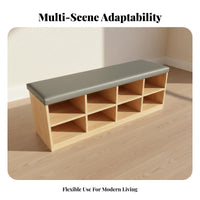 Tufted raiseTop Ottoman Multifunctional Storage Bench hardwood Wood Frame
