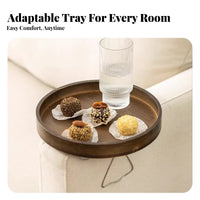 attachon Armrest Tray Foldable attachon Couch holder Space-Saving for Small Spaces