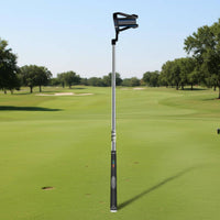 Stainless Steel Putter Practice Aid Zinc Alloy Putting Practice Tool No Assembly Required Putting Stroke Practice Aid Portable for Beginners