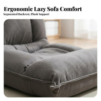 Single-Person Adjustable Floor Sofa Foldable Design Lounge Seat for Bay opening