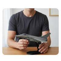 1/100 Scale Rafale C Model Pre-Assembled Rafale Fighter Jet Model Collectible Item 1:100 Fighter Jet Model Plane for Enthusiasts, Shelf Ornament