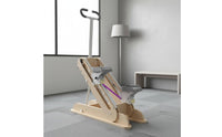 Wooden Stair Stepper Non-Slip Pedals Climbing Exercise Machine Adjustable Resistance Home Stair for Indoor