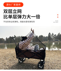 Outdoor Camping Cart Mesh Net with Hooks