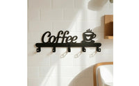 Coffee Hook Rack Black Cup Hanger Decorative for Kitchen