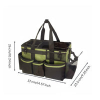 Tool Holder with Handle Multiple Pockets Cleaning Tool Bag Cleaning Supply Organizer for Housekeepers, Janitors