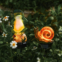 Solar Powered Frog Garden Light with Animal Shape for Outdoor Decoration