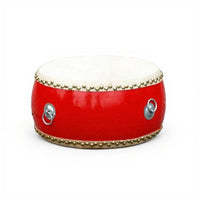Chinese Red Drum Cowhide Dance Drum Wooden Body