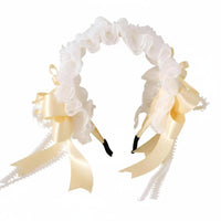 Romantic Ballet Headband, Lace Silk Hair Clip, Sweet Feather Mini Hat, Children's Accessory