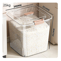 Moisture-Proof Rice Storage Bin Complimentary Rice Storage Container Includes Measuring Cup for Families
