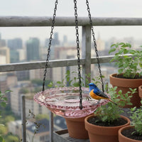 Hanging Fountain Bird Bath Attracts Birds Hanging Solar Bird Bath for Gardeners