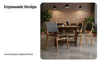 Minimalist Design Upholstered Side Chair Italian design Upholstered Armchair Modern Aesthetic Seating Furniture Ergonomic backrestrest for Interior Designers, Homeowners, Business Owners, Dining Room, Hotel, Restaurant, Home Office