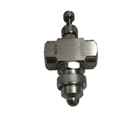 Spray Tip for Misting, Stainless Steel Fine Mist Nozzle, Siphon Fan-Shape Spray Tip for Greenhouse Humidification