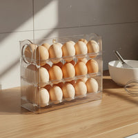 Automatic Rolling Egg Dispenser Transparent Body Automatic Egg Roller