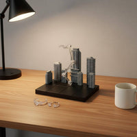 Cityscape Display Stage Versatile Compatibility Robot Model Battle Diorama Dynamic Posing Articulated Display Stand for Hobbyists, Desktop Decoration