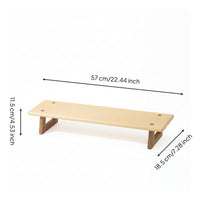 Display Stand with Wooden Legs Wood Computer Stand Stylish Furniture for Workspace