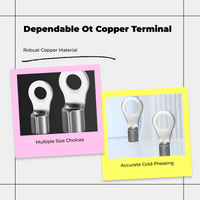 OT Copper Cold-Pressed Round Wire Lug