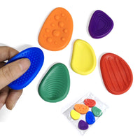 Fidget Toys Children Sensory Stones Soft Silicone Stress Relief Textured Stones