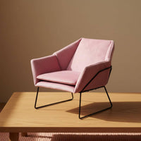 Scene Prop 1/6 Scale Textile Armchair Realistic Design 1/6 Scale Single Sofa Artisan-Made Miniature Single Sofa European Design for Collectors, Hobbyists, Miniature Scene, Display
