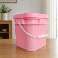 Thickened 5L Square Plastic Bucket for Washing Powder, Pet Food, and General Storage