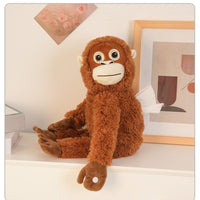 Furry Monkey Tissue Holder Furry Home Accessory Cream-Colored