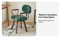 Patterned Backrest Task Chair Ergonomic Design Swivel Seat Long-Session Comfort