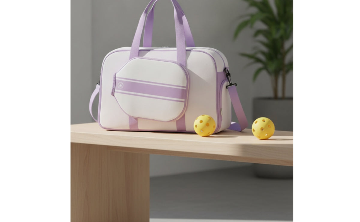 Large Capacity Pickleball Bag with Paddle Pocket Adjustable Shoulder Strap Pickleball Duffel Bag Portable High-Portability for Travel