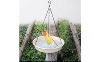 Hanging Bird Bath with Chains Outdoor Bird Bath with Hanging Chains Garden
