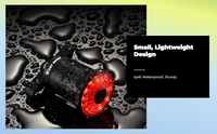 Brake-sensing LED bike light, waterproof