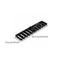 10-Slot Belt Hanger Slotted Belt Storage Rack Rectangular