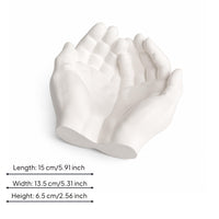 Cupped Hands Dish Sculpted Details Fragrance Stone Ornament Decorative