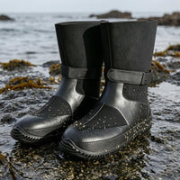 Neoprene Dive Boots Textured Outsole Pattern Neoprene Diving Boots Tall Shaft Aquatic Footwear