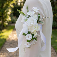 Wedding Arm Flower Photo Prop Bridal Arm Cuff Elegant for Bridesmaids, Friends