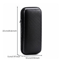 EVA Carrying Case Wide Compatibility Shockproof EVA Travel Case Crushproof Carbon Fiber Pattern Organizer for Home Organization