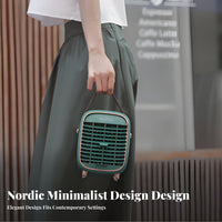 Cools & Humidifies Desktop Misting Fan 3-Speed Control Mini Air Conditioner Fan Humidifier Function for Office, Bedroom, Dorm Room