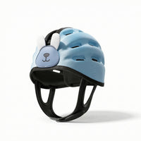 Cushioned Head Protection Cap with Chin Strap Breathable Baby Safety Helmet with Adjustable Straps Lightweight Safety Head Protector Comfortable for Babies, Infants, Learning to Walk, Daycare