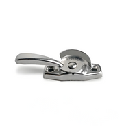 Adjustable aluminum door panel lock