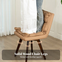 Upholstered Swivel Chair Multifunctional Vanity Stool Soft & Comfortable
