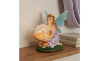 Solar Angel Statue LED Lights Solar Fairy Statue Easy to Use for Yard, Patio