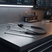 High Sensitivity Mechanic's Stethoscope Lightweight Design Engine Stethoscope Comfortable Fit Car Engine Noise Sensor Wide Frequency Range for Mechanics, Technicians