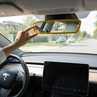 Scratch Protection Rear View Mirror Protector Frame Precise Fit Silicone Rearview Mirror Frame Wear-Resistant Easy Installation for Electric Vehicle Model Three Owners