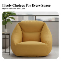 Inflatable Fabric Armchair Removable Cover Air Sofa Minimalist Design for Adults