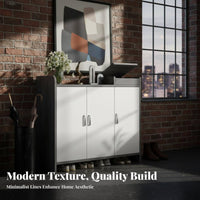 Entryway Footwear Storage Unit Large Capacity Multi-Layer Footwear Storage Unit with Doors Space Saving Household Furniture for Renters, Adults, Foyer