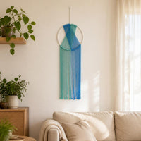 Morandi Macrame Woven Cotton Rope Tapestry Wall Hanging Bohemian Decor